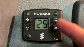 How to use an Eberspacher Diesel Heater (801 Controller)