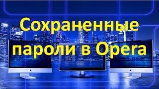 Где искать сохраненные пароли в браузере Опера