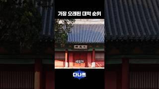 가장 오래된 대학 순위