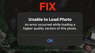 Unable To Load Photo  On iPhone Fix