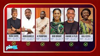 Here are the Six Power-Shakers now Elected as MP's from Creative Arts Industry in Ghana.