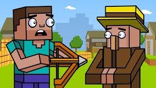 Villagers & Iron Golem | Block Squad (Minecraft Animation)