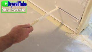 Drywall finishing trick- Reveal bead installation for flush baseboards