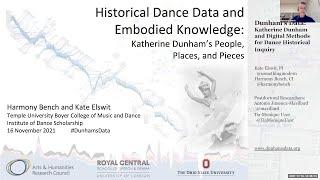 Dance Studies Colloquium with Kate Elswit & Harmony Bench - Fall 2021