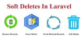 Soft delete, force delete, fetch deleted records and restore records in laravel