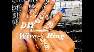 Lajoytra Creations DIY handmade aluminum wire wrap ring