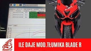 Ile daje modyfikacja tłumika w Bartonie Blade R 125??