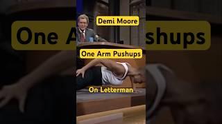 One Arm Pushups DEMI MOORE Letterman #fitness