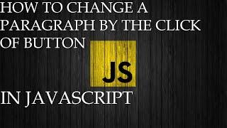 How To Change A paragraph by click by the help of javascript #learnwithhassan  #javascript