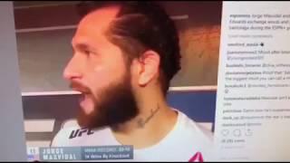 Jorge Masvidal and Leon Edwards backstage fight