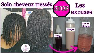 #83. Comment prendre soins des cheveux tressés? Faire des soins avec coiffure protectrice.