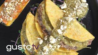 enchiladas with tomatillo salsa | the latin kitchen