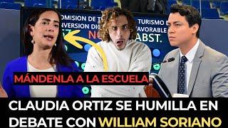 #ÚltimaHora DEBATE EN ASAMBLEA LEGISLATIVA/ CLAUDIA ORTÍZ VS WILLIAM SORIANO 