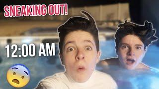 TWINS sneak out at MIDNIGHT! | Brock and Boston