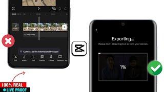 Capcut Connect to the Internet and try again Problem Fix | Capcut Video Export Problem