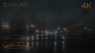 INTENSE RAINSTORM to Calm your Noisy Mind | Heavy Rain Ambience [4K] RELAX | STUDY | SLEEP  12 HOURS