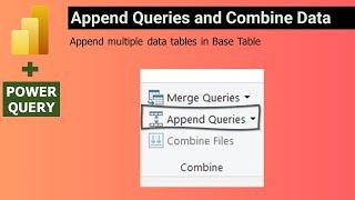 How to append queries in power query | #powerquery #powerbi