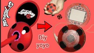 DIY ladybug yoyo in 5 minutes *miraculous*