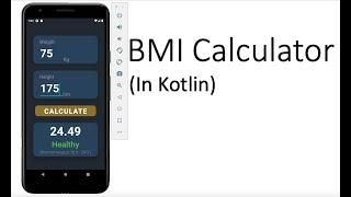 Android BMI Calculator Project Example Tutorial in Kotlin