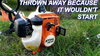 Free Stihl Trimmer thrown away because it won't start