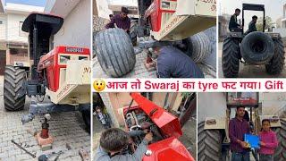 अपने Swaraj का टायर फट गया। swaraj Engine Packing work done 