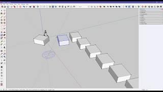 SketchUp 05 Точные размеры и тиражирование