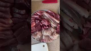 Sashimi and sushi platter #catchandcook #fishing #shorts