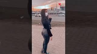 leather jacket leggins pants firm butt on avenue #shorts