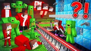 Mikey Family & JJ Family Security House vs MUTANTS in Minecraft (Maizen)