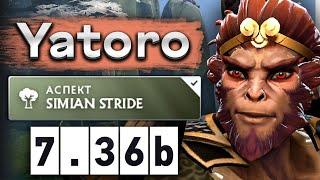 Яторо на новом Манки Кинге, какой же кайф - Yatoro Monkey King 7.36 DOTA 2