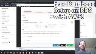 Creating an RDS PostgreSQL Database on the AWS Free Tier