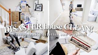 COMPLETE DISASTER CLEAN WITH ME  | EXTREME DEEP CLEANING MOTIVATION!