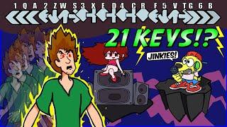 21 KEYS? Friday Night Funkin SHAGGY RETURNS... FNF Mods #16