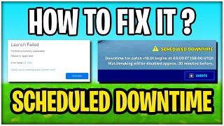 FIX Scheduled Downtime for Patch v19.01 Starts at 3:00 ET. FORTNITE CHAPTER 3