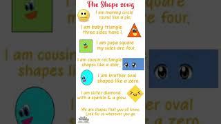 Shape song for kids | Poems for kids in english | English poems for kids | #shorts