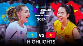  KAZAKHSTAN vs VIETNAM  | FINAL Highlights | AVC Challenge Cup 2024