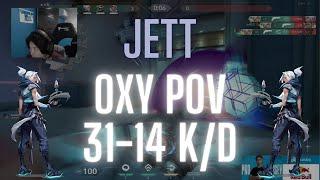 Cloud9 OXY POV Jett on Abyss 31-14 K/D (VALORANT Pro POV)