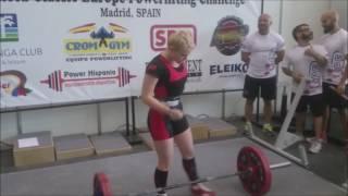 Aleksandra Burykina TOTAL 347.5 kg EUROPEAN RECORD ACE 2015