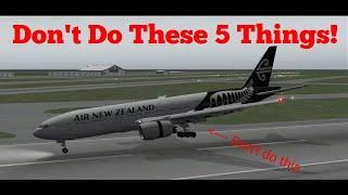 Don't Do These 5 Things While Landing!! Tips For Landing Better