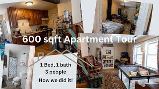 600 Sqft Upstate New York Apartment Tour | 1 Bed, 1 Bath, 3 People | How we did it!