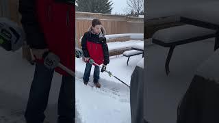 Testing out Dad’s new EGO Power Snow Shovel