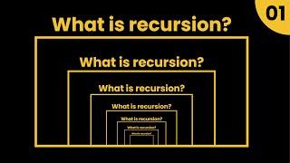 Recursion Simplified - Introduction to recursion (Video 01)