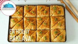 Artık tek tek Açmak YokÇok Kolay Kat kat Çıtır EV BAKLAVASI |Baklava Tarifi #Masmavi3Mutfakta