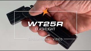 Fenix WT25R Adjustable Head Flashlight Operational Demonstration Video