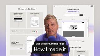 How It Was Made: Site Builder Landing Page