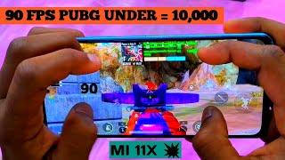 Mi 11x - 90 FPS PUBG test with FPS  Meter || best gaming phone under 10k