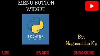 T_39: MENUBUTTON WIDGET in Tkinter, combination of button & Menu widgets