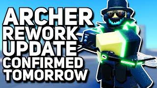 Archer Update Coming TOMORROW | Roblox TDS Update News