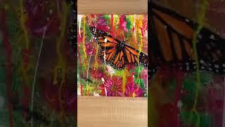 Watch this butterfly painting transform under UV light!  @jenniferguajardoartart