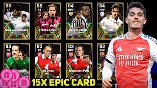 New Featured!!  Best Rewards By KONAMI || Free 15 EPIC Card  Pack Opening eFootball 2025 Mobile